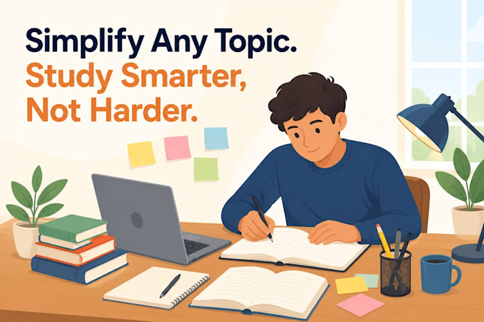 write student friendly study guides and concept explaniners