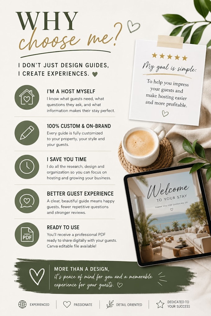 create a professional airbnb welcome book