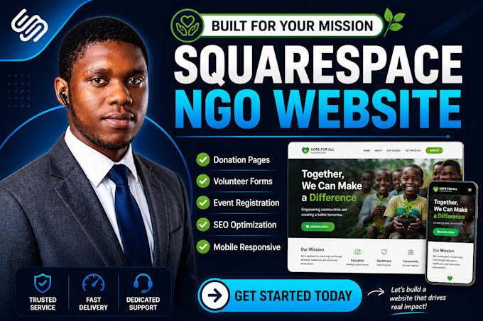 build a charity website and redesign your nonprofit squarespace website