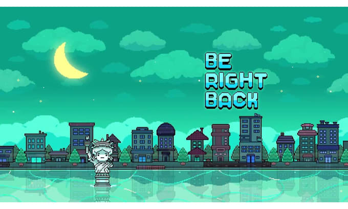 design pixel art stream overlay twitch graphics animated stream page