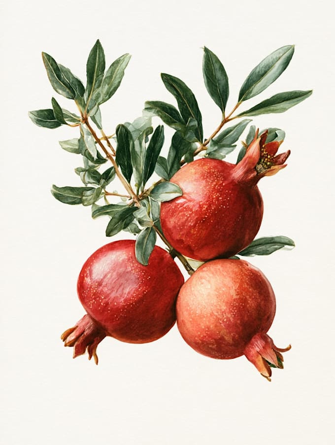 create botanical illustration of flower