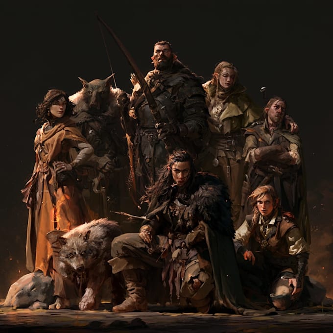 design custom dnd party artwork