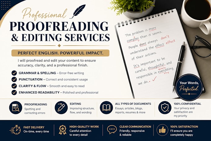 manually proofread and edit your english documents