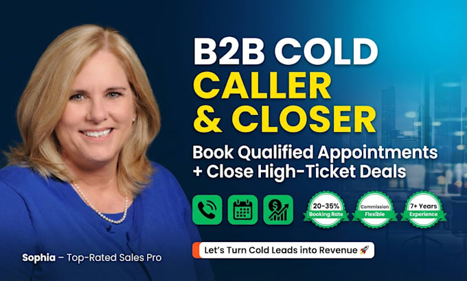 commission based cold caller b2b sdr bdr appointments setting lead generation