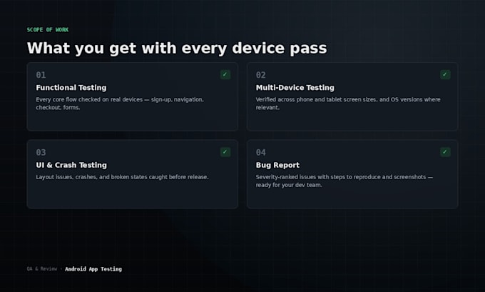 test your android app for bugs before launch