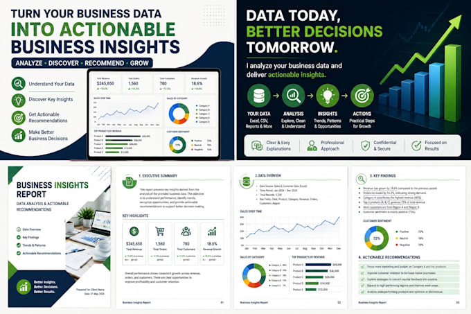 analyze business data and deliver actionable insights