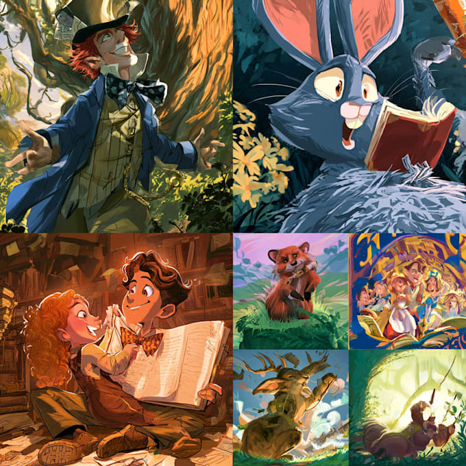do childrens book illustration and book cover