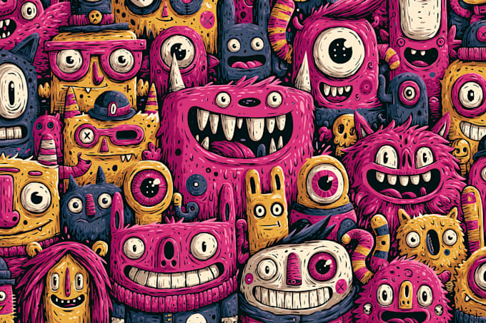 create custom graffiti style 4k doodle art