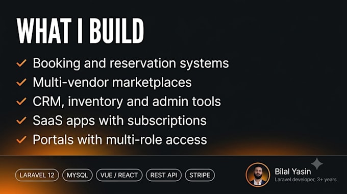 develop a custom laravel web application with admin panel