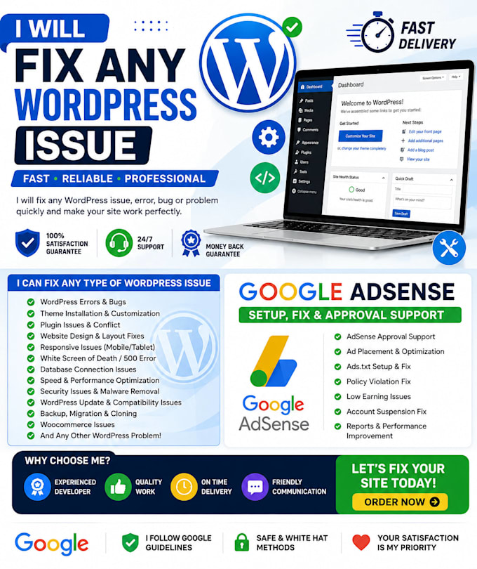 fix any wordpress issue