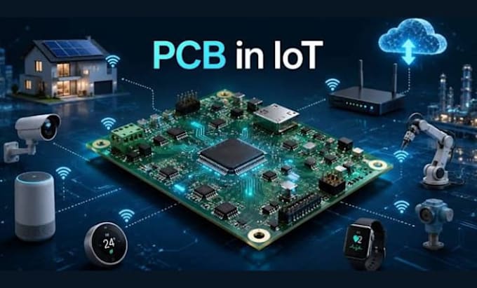 rf pcb layout with controlled impedance for wifi, bluetooth, lora and iot device