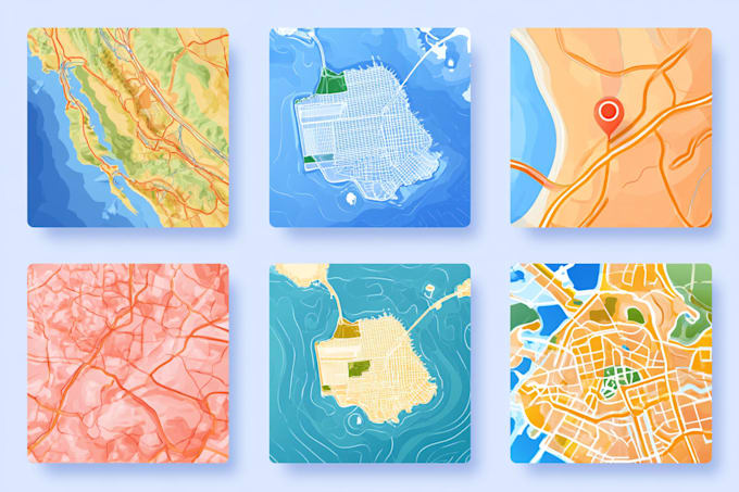 draw vector map in illustrator