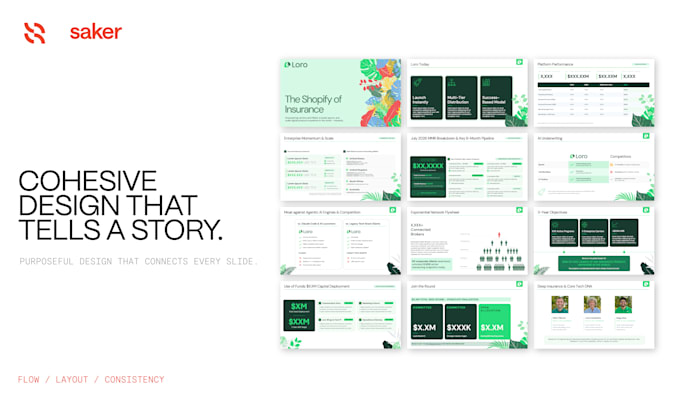 design a modern pitch deck presentation