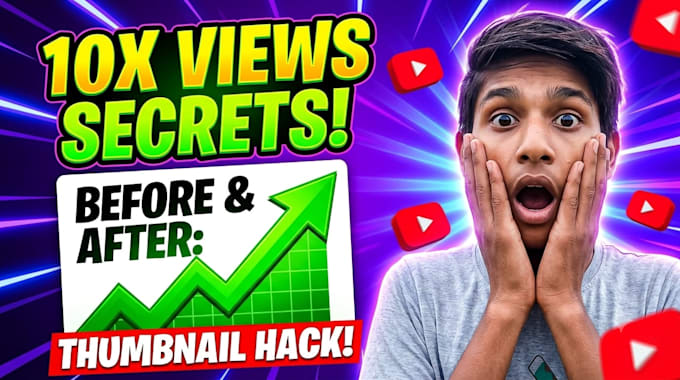 create a professional, youtube thumbnail