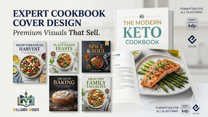 do professional cookbook design, recipe book layout, and formatting