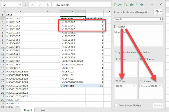 organize and visualize your excel data