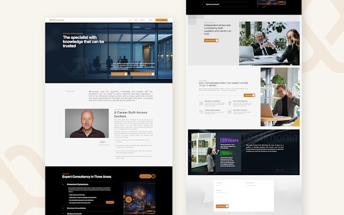 design a coaching or consultant website with wordpress elementor