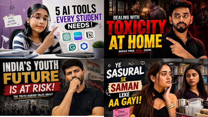 design high CTR youtube thumbnails