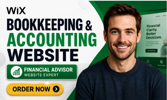 build wix bookkeeping website accounting website  financial advisor website