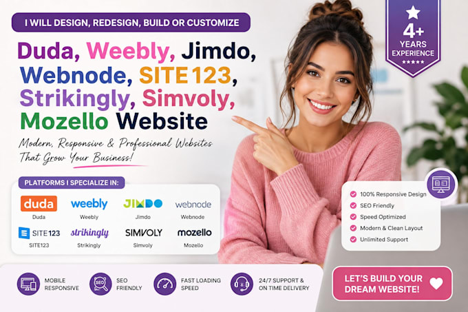 design duda weebly jimdo webnode site123 strikingly simvoly mozello website
