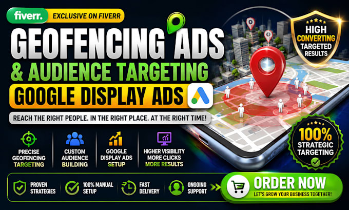 create high converting geofencing ads and google display campaigns
