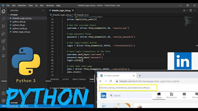 linkedin bot auto listing bot job finder bot marketplace bot vinted bot