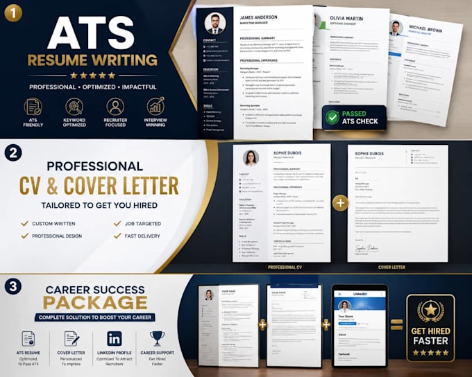 write an ats resume and optimize your linkedin profile