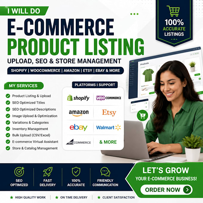 do ecommerce website product listing