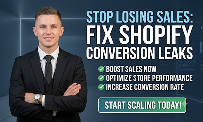 fix shopify conversion leaks and optimize your store for sales
