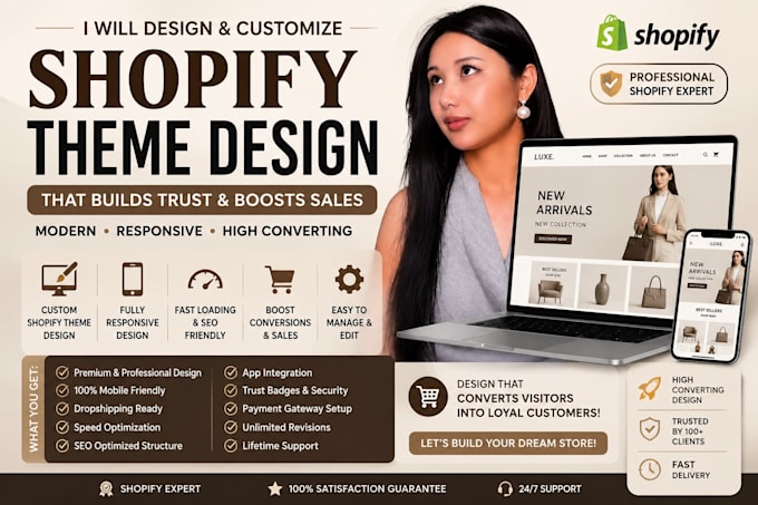 build a responsive shopify store with custom theme design