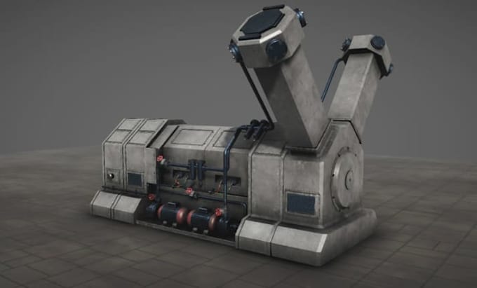 create 3d sci fi props machinery industrial game assets for unity unreal
