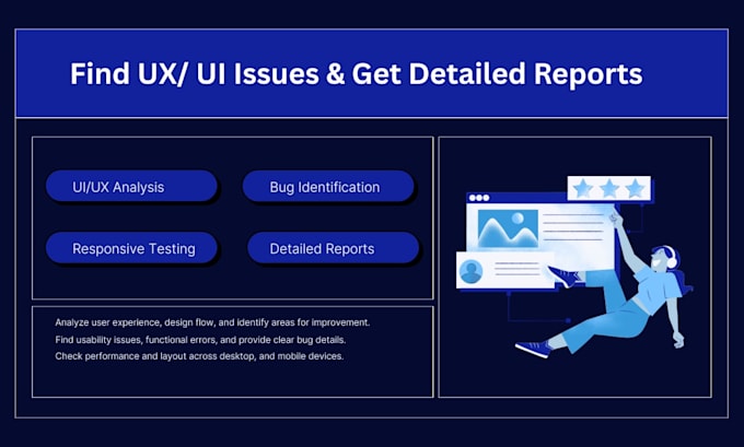 review your website UI UX and provide usability feedback