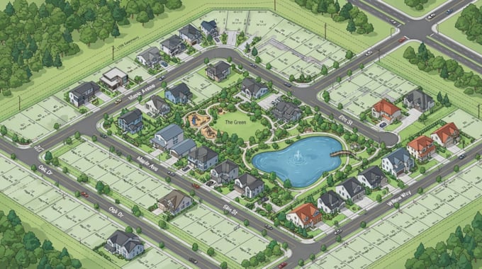redraw and vectorize subdivision map, parcel map, plat map and site plan