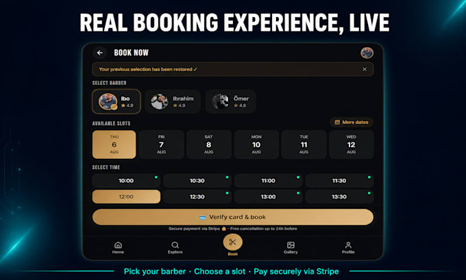 build a booking and appointment system for your business