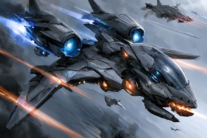 make sci fi spaceship models