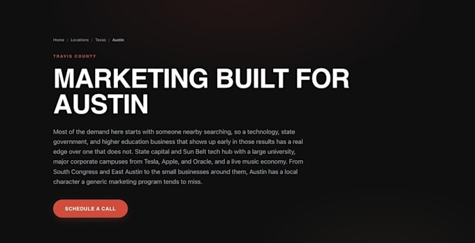 build 100 unique programmatic SEO location pages