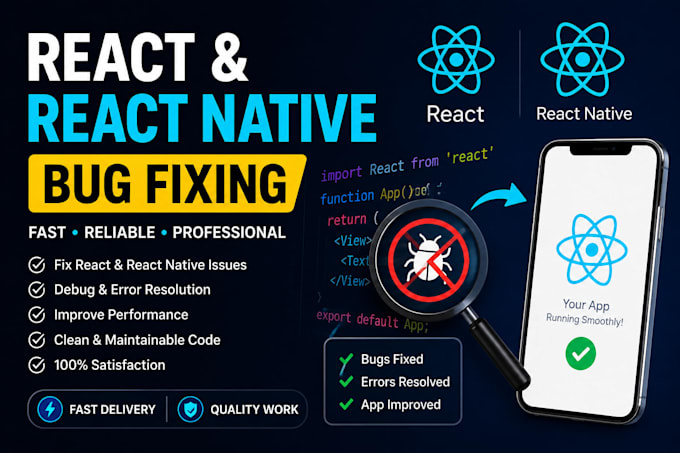 fix complex react and react native bugs fast