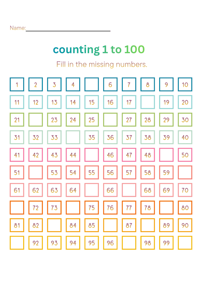 create printable math worksheets for preschool kids