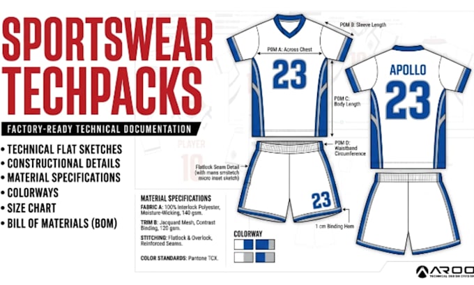 create fashion tech pack activewear tech pack design sportwear designer