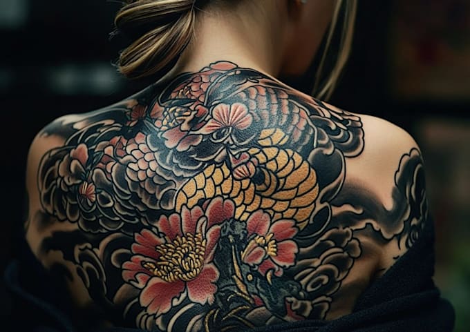 design a professional japanese tattoo design