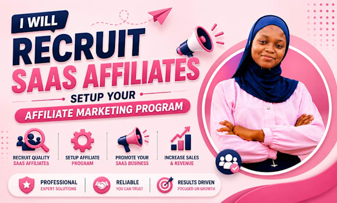 recruit saas affiliate and setup your affiliate marketing program