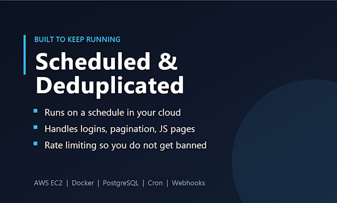 do web scraping and build custom python scrapers for data extraction