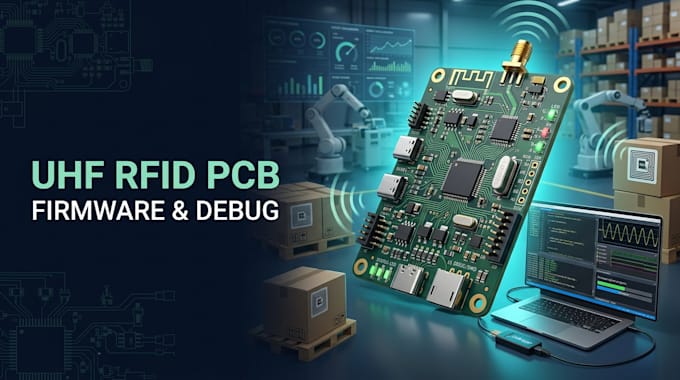 design uhf rfid pcb, firmware and embedded debugging system