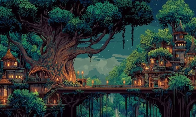 do pixel art background pixel game art pixel art scene pixel animation landscape