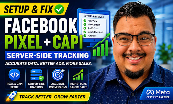setup facebook pixel conversion API, fix meta pixel, GTM server side tracking