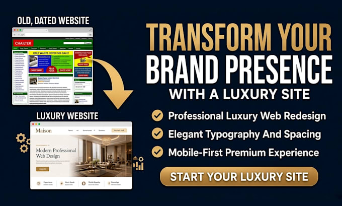 design a luxury wordpress website or redesign