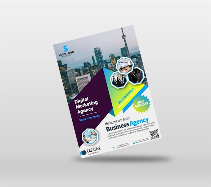 design modern creative restaurant food menu, digital flayers