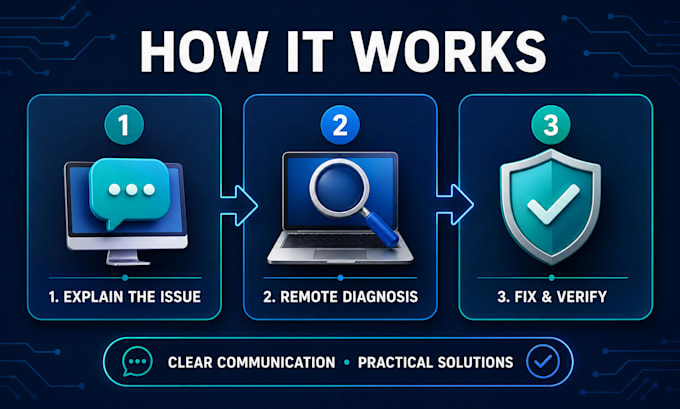 provide remote IT support and troubleshoot windows computer