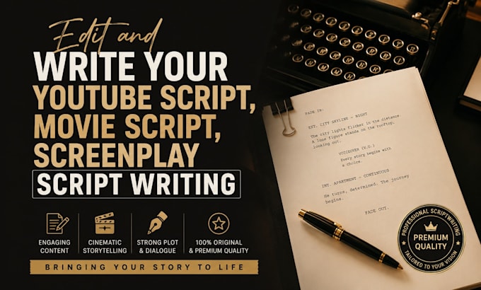 write cinematic dialogue for your comedy script, youtube script and movie script