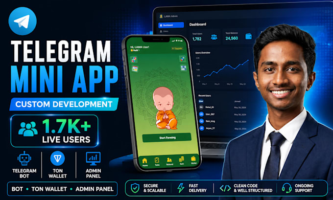 build a custom telegram mini app for your business